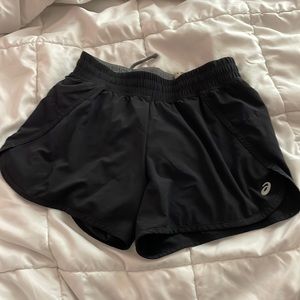 Asics black sports shorts